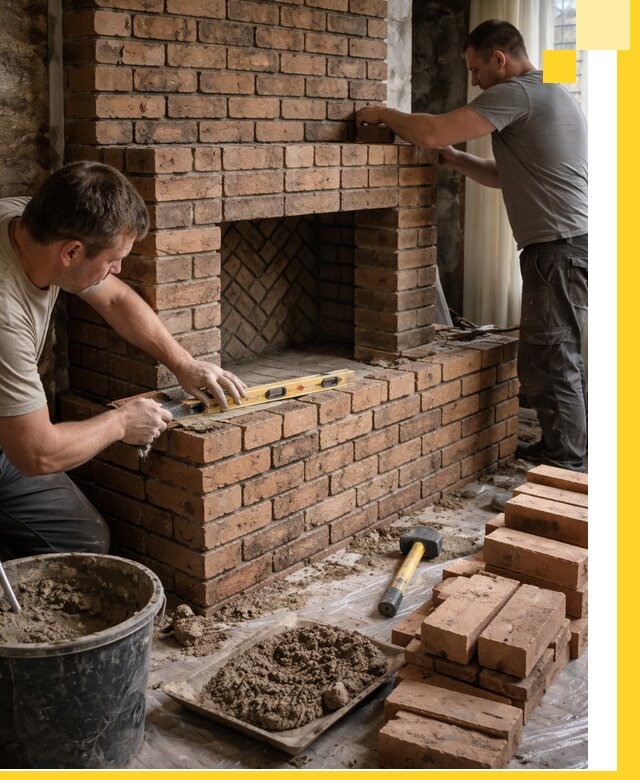 Изготовление и установка кирпичных каминов в Карпинске