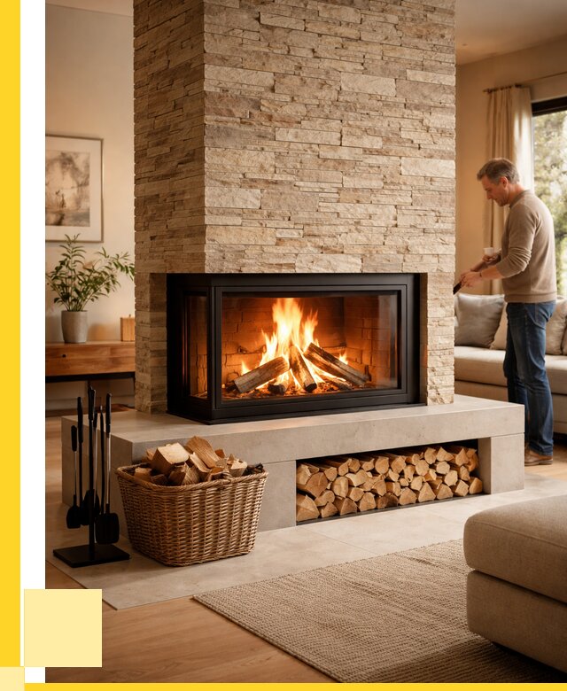 Дровяной камин под ключ в Карпинске от 205360 р. | ЭриданКпн