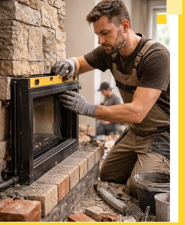 Дровяные камины под ключ в Карпинске: монтаж, обустройство