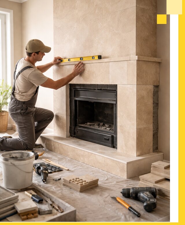 Установка и монтаж каминов в частном доме под ключ в Карпинске