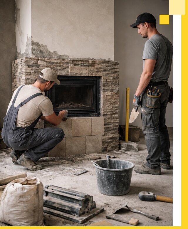 Камины под ключ в Карпинске: проект, изготовление и монтаж