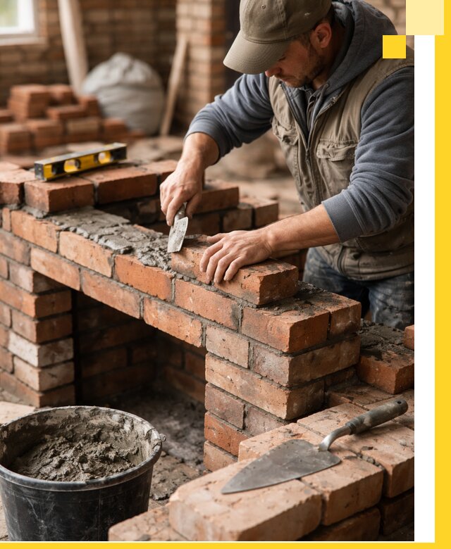 Кладка каминов под ключ в Карпинске профессиональная отделка и монтаж