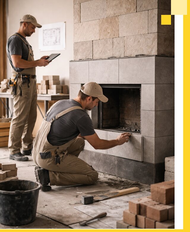 Индивидуальные проекты каминов и каминных систем в Карпинске