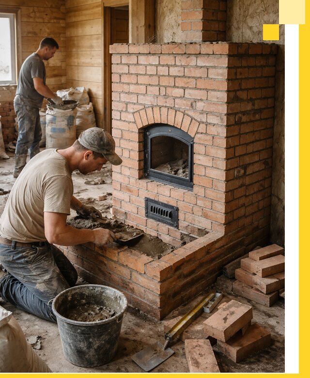 Профессиональное строительство печей в Карпинске под ключ