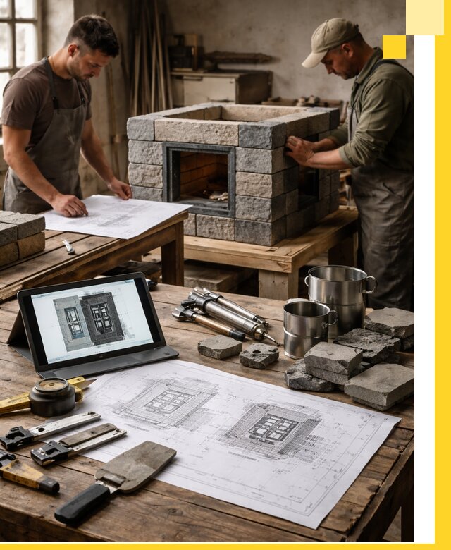 Разработка проектов печей с согласованием и монтажом в Карпинске