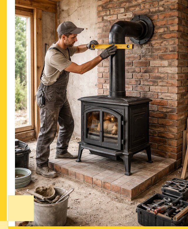 Монтаж печей установка банной печи в Карпинске от 15402 р. | ЭриданКпн