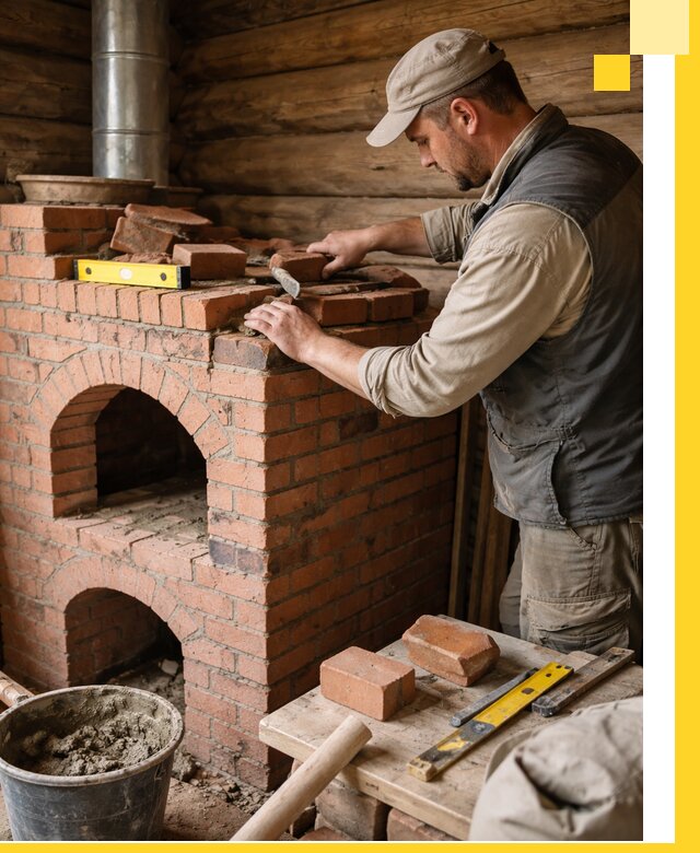 Изготовление и установка русских печей в Карпинске под ключ