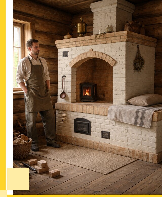 Русские печи с лежанкой под ключ в Карпинске от 154020 р. ЭриданКпн