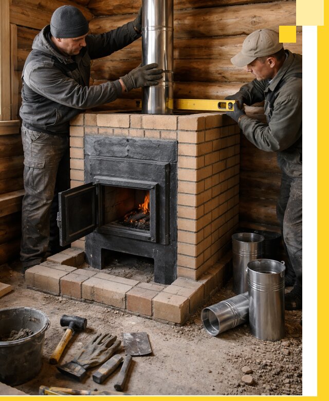 Проектирование, изготовление и установка банных печей в Карпинске