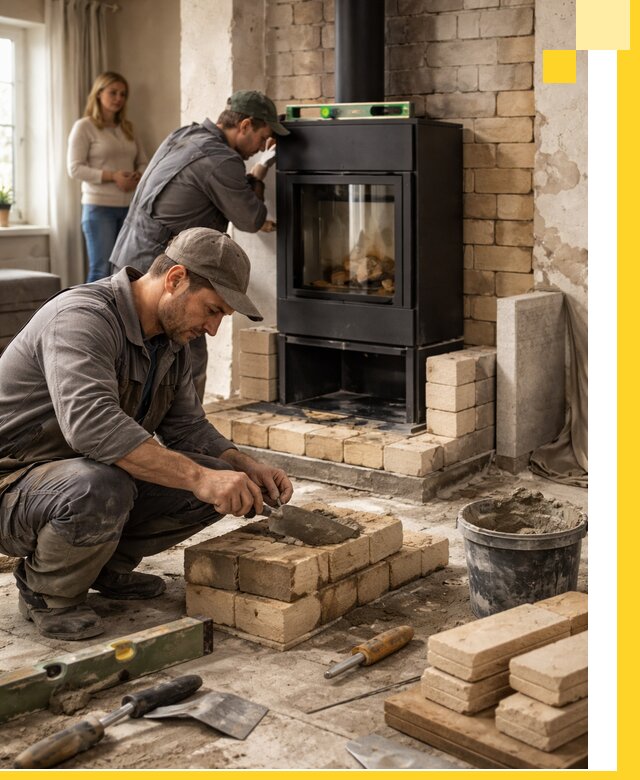 Печи и камины под ключ: проект, установка в Карпинске