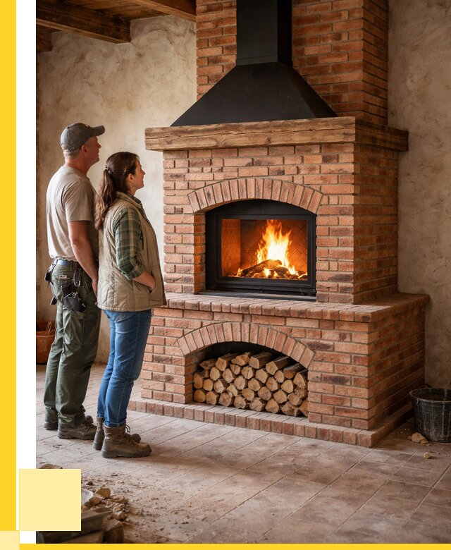 Печи камины из кирпича в Карпинске от 123216 р. | ЭриданКпн