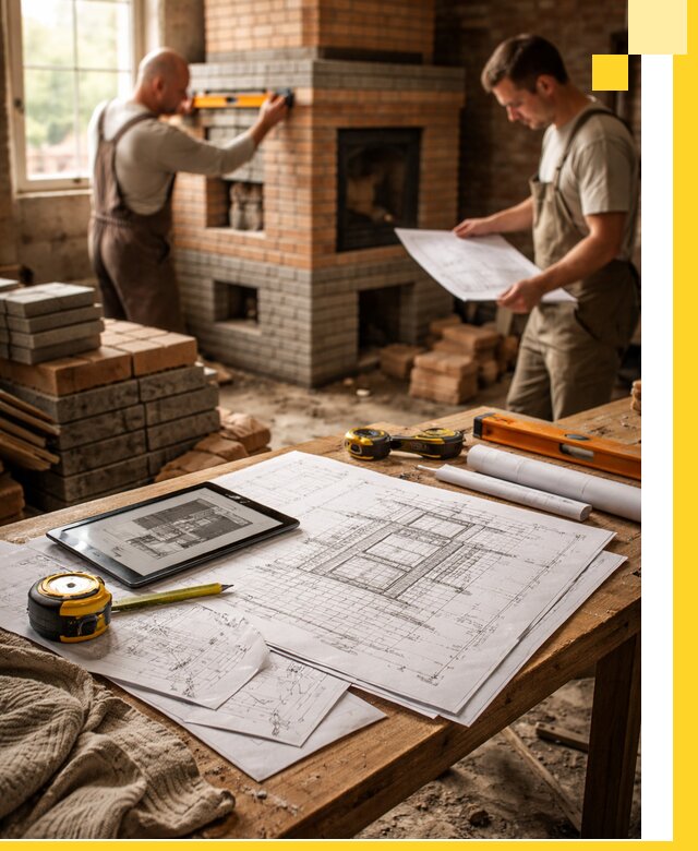 Проекты печей и каминов с индивидуальным дизайном в Карпинске