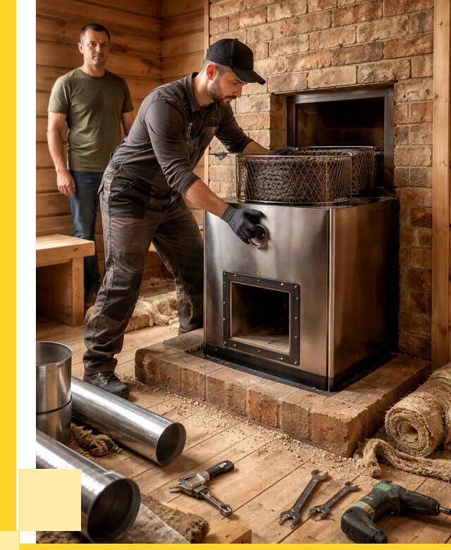 Монтаж банных печей под ключ в Карпинске от 18482 р., ЭриданКпн