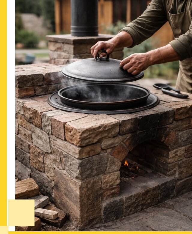 Печи для казана в Карпинске по цене от 18482 р. | ЭриданКпн