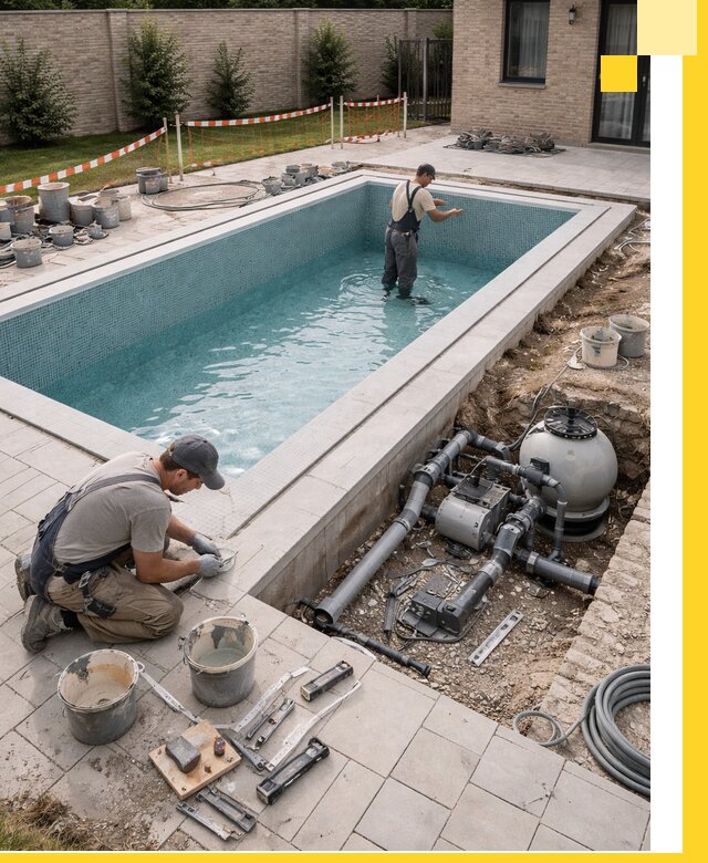 Строительство бассейнов под ключ в Карпинске: проекты и монтаж