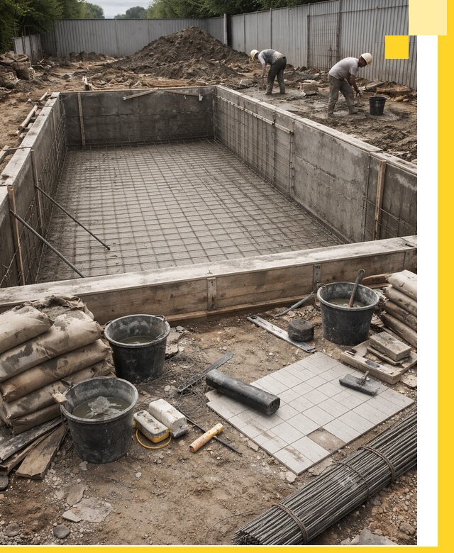 Строительство бассейнов под ключ в Карпинске, дизайн и монтаж