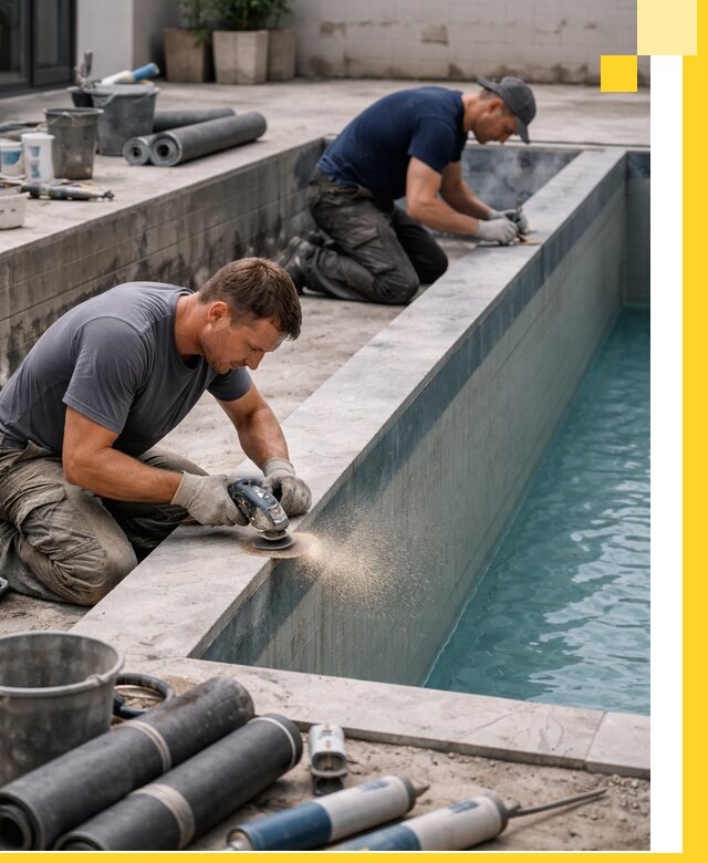 Профессиональный ремонт бассейнов под ключ в Карпинске