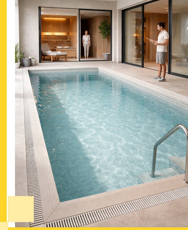 Отделка бассейна пленкой ПВХ в Карпинске от 3594 р. - ЭриданКпн