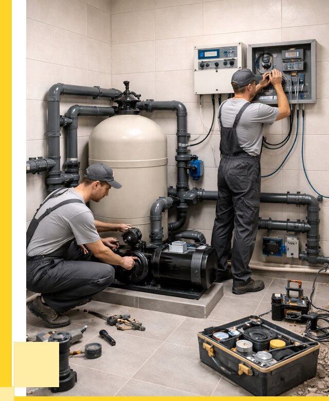 Монтаж оборудования для бассейнов в Карпинске от 41072 р. | ЭриданКпн