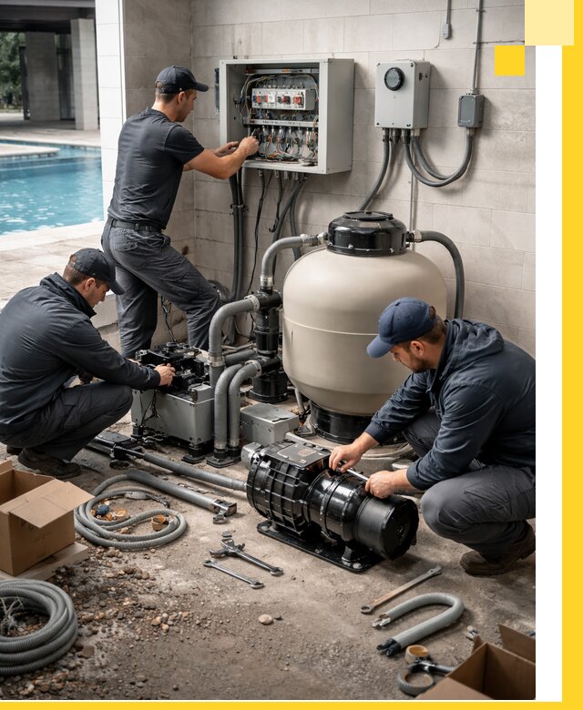 Профессиональный монтаж оборудования для бассейнов в Карпинске