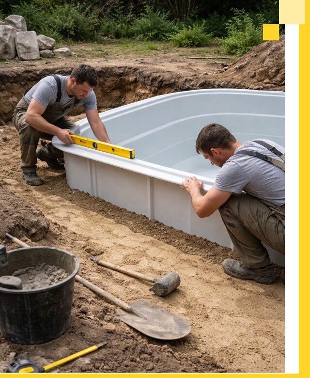 Производство и установка пластиковых бассейнов в Карпинске под ключ