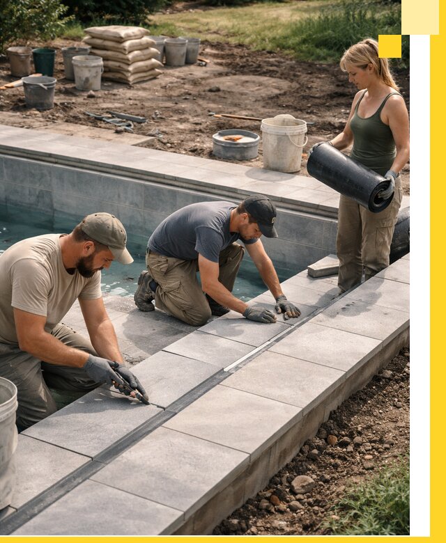 Строительство и монтаж уличных бассейнов под ключ в Карпинске