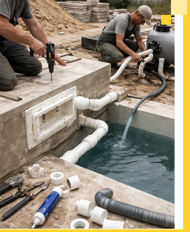 Строительство скиммерных бассейнов под ключ в Карпинске