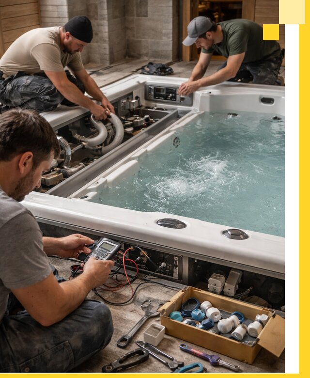 Гидромассажные бассейны под ключ в Карпинске, дизайн и монтаж