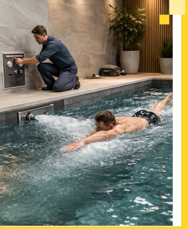 Проектирование и монтаж бассейнов с противотоком в Карпинске