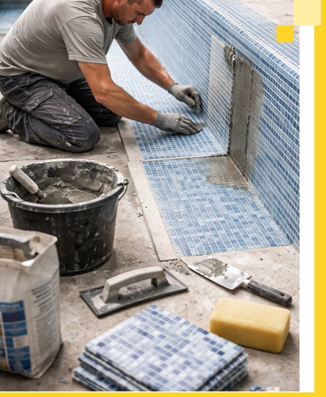 Укладка и ремонт мозаики для бассейнов под ключ в Карпинске