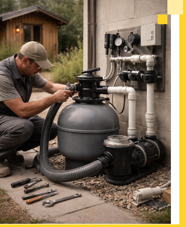 Продажа и монтаж фильтров и насосов для бассейнов в Карпинске