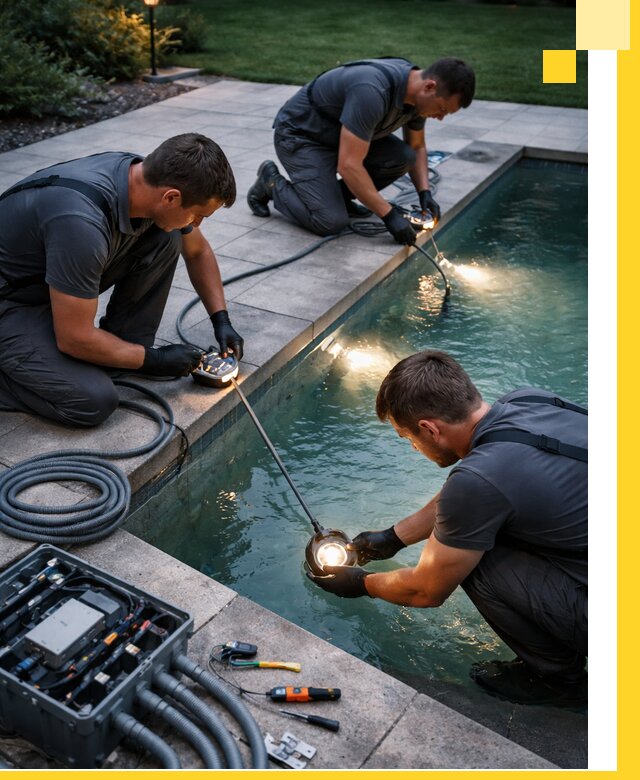 Профессиональное освещение бассейнов в Карпинске: дизайн и монтаж