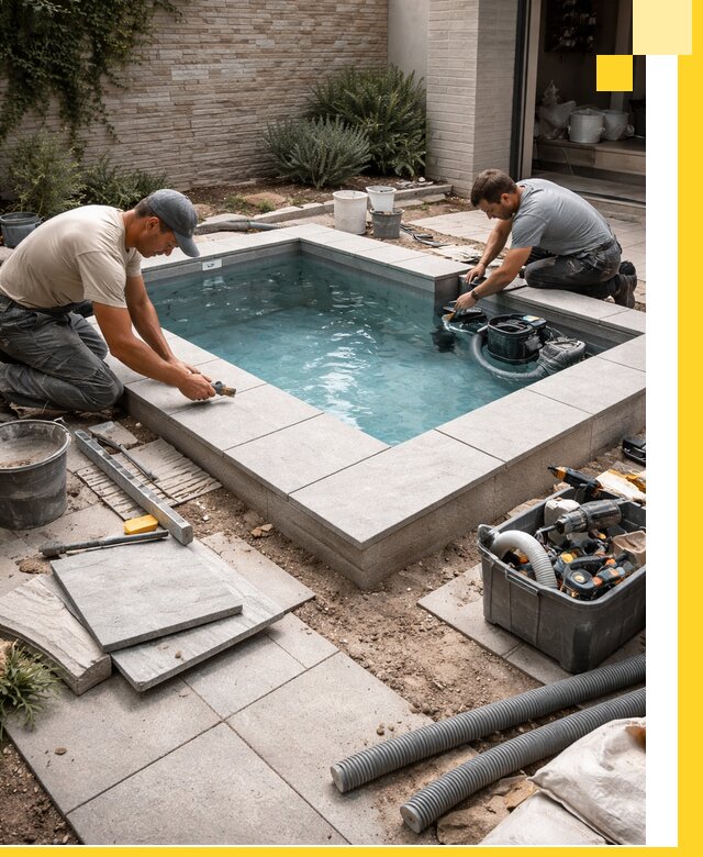 Мини бассейны под ключ в Карпинске, дизайн и установка