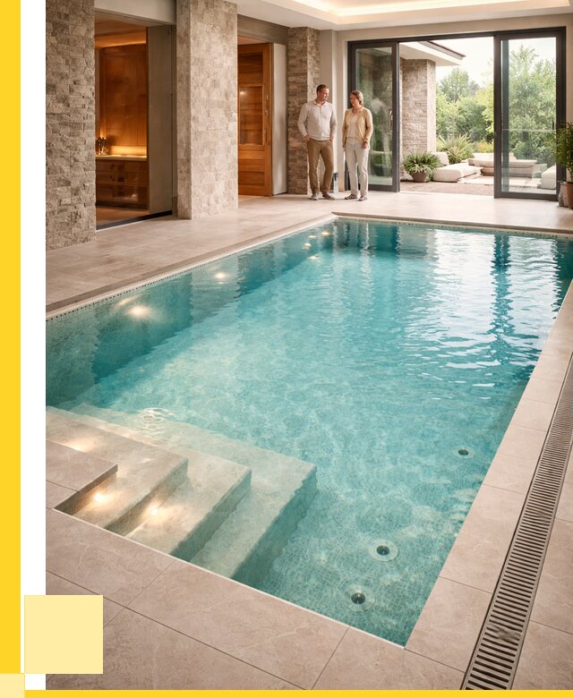 Бассейн во дворе в Карпинске: проект, отделка от 1232160 р. | ЭриданКпн