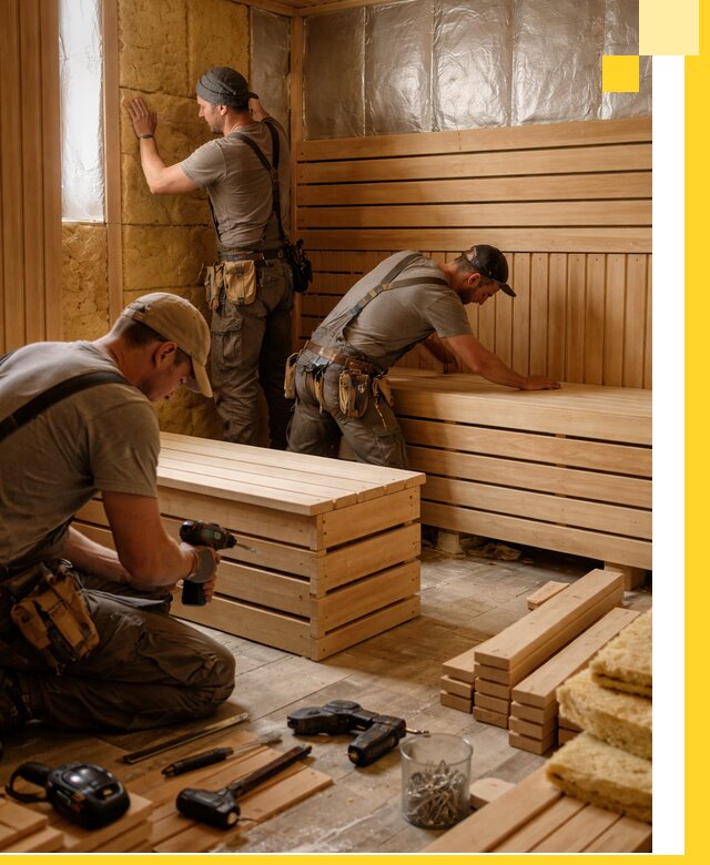 Профессиональное строительство саун под ключ в Карпинске