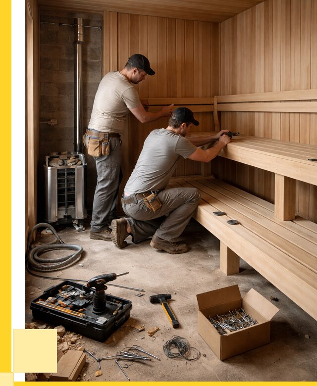 Монтаж саун под ключ в Карпинске от 123216 р. | ЭриданКпн