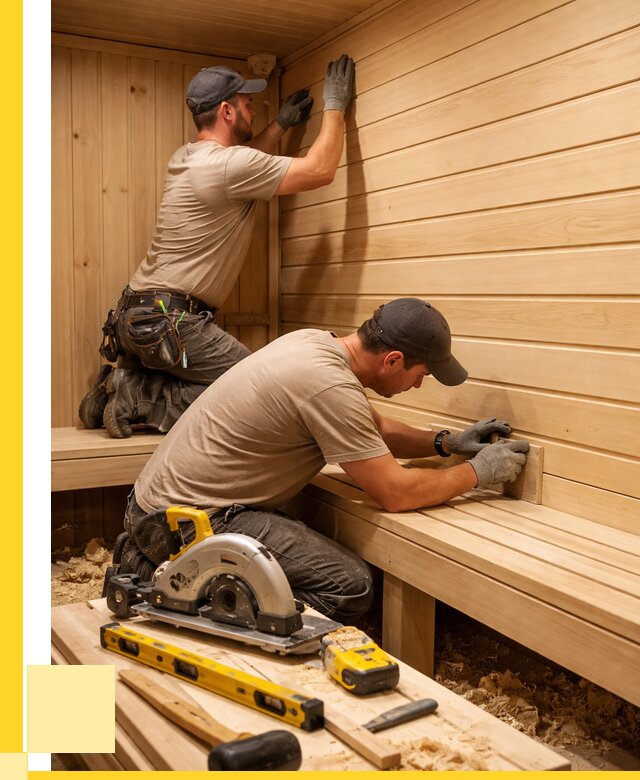 Обшивка саун вагонкой в Карпинске от 2567 р. | ЭриданКпн