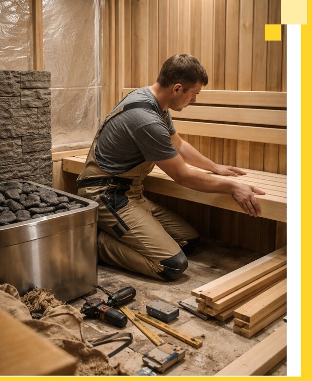 Сауны для дома под ключ с проектированием и монтажом в Карпинске