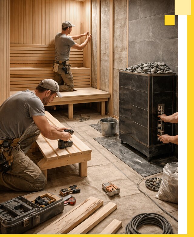 Дизайн и строительство интерьерных саун под ключ в Карпинске