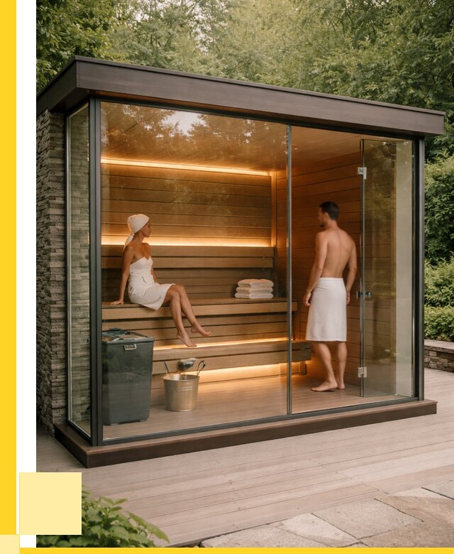 Сауна стеклянная и двери для сауны в Карпинске от 256700 р. | ЭриданКпн