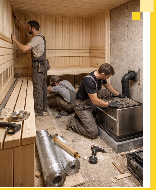 Индивидуальные сауны на заказ в Карпинске под ключ, проект и монтаж