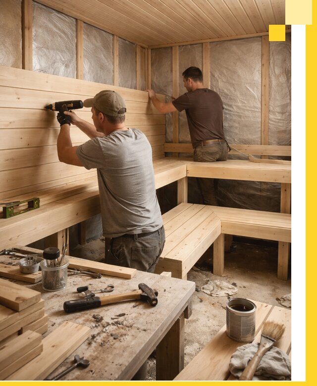 Профессиональная отделка бань и саун под ключ в Карпинске