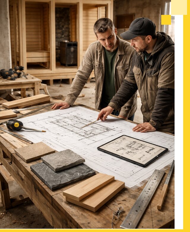 Проекты бань под ключ и планы строительства в Карпинске