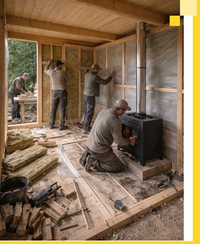 Профессиональный монтаж бань под ключ в Карпинске для дома