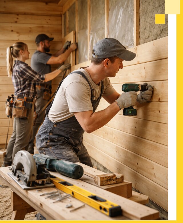 Обшивка бань под ключ в Карпинске: отделка стен и потолков