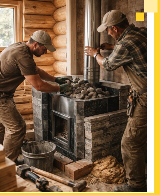 Строительство и отделка русских бань под ключ в Карпинске