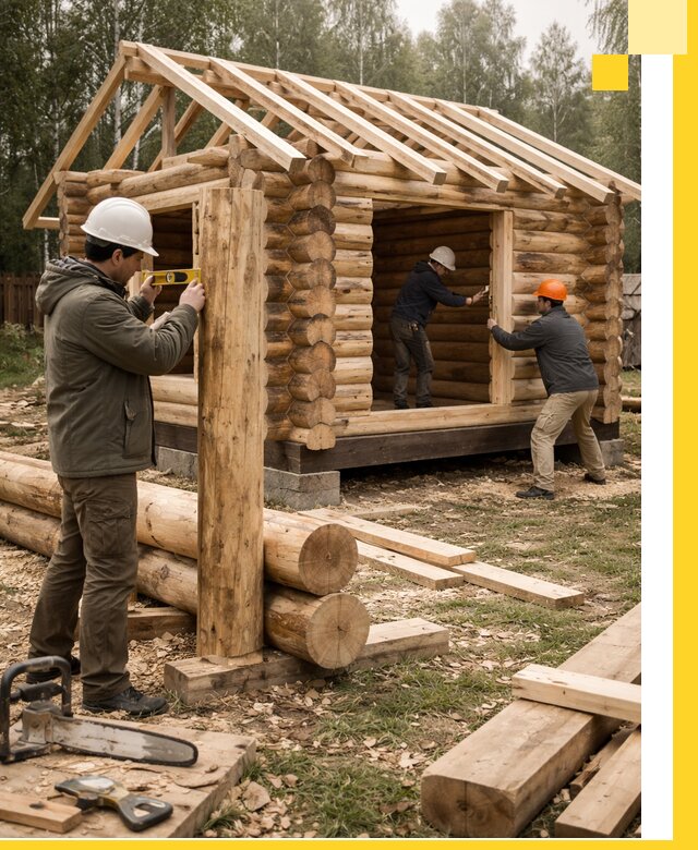 Строительство бань для дачи под ключ в Карпинске с доставкой и монтажом