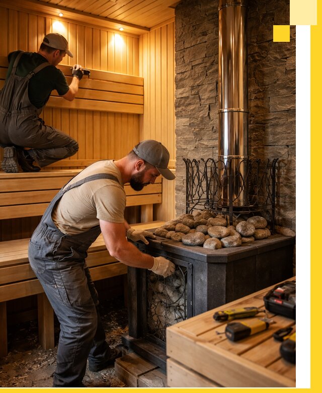 Комплексный дизайн бань, саун и зон отдыха в Карпинске