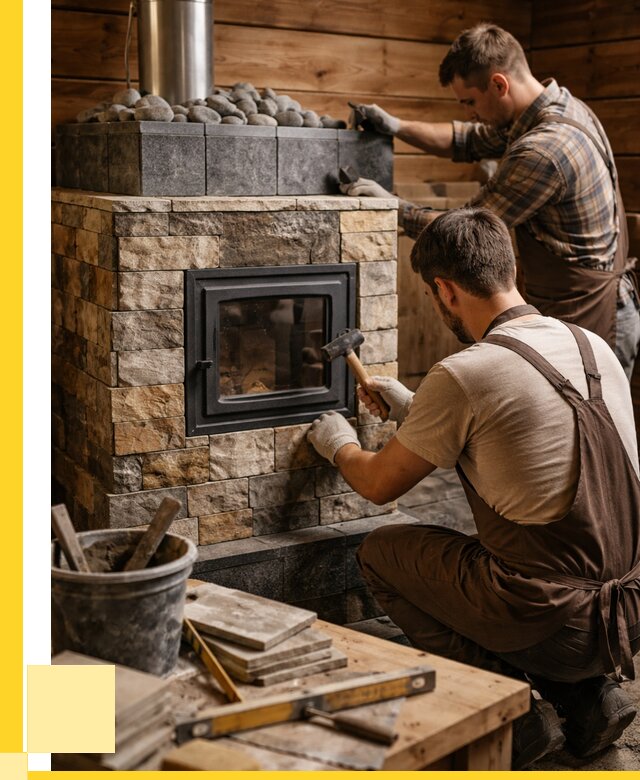 Облицовка банной печи в Карпинске от 15402 р. | ЭриданКпн