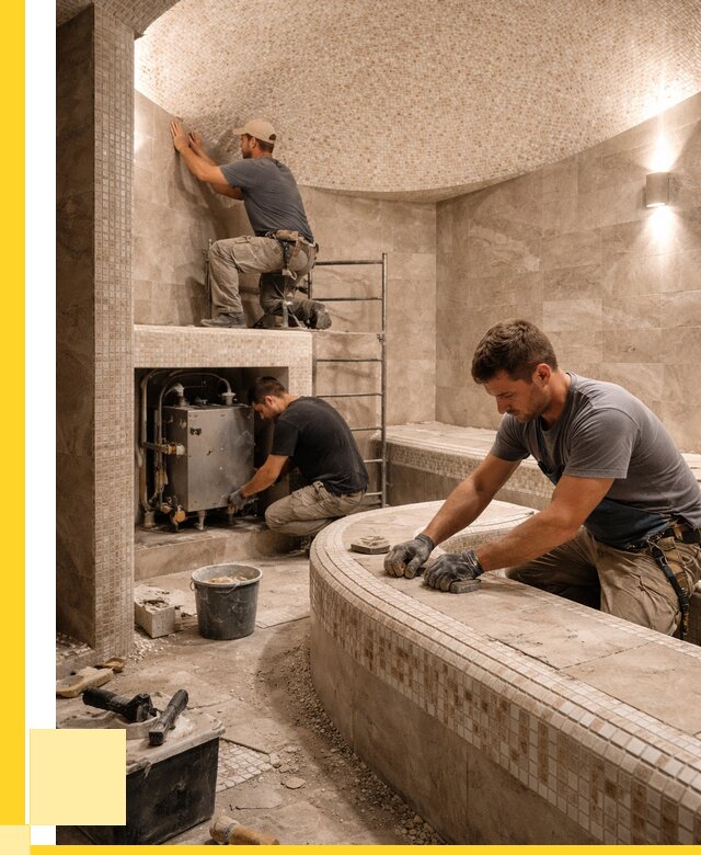 Монтаж хамамов под ключ в Карпинске от 256700 р. ЭриданКпн